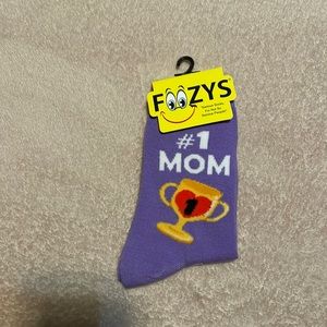 Foozy’s Women’s Collection.  #1 Mom purple Crew socks